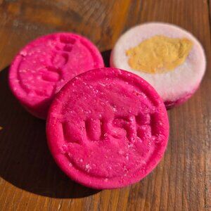 3pcs LUSH Cosmetics Coconut Rice Cake Shampoo Bar